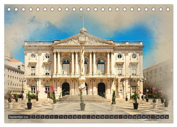 Produktbild: Traumhaftes Lissabon (Tischkalender 2026 DIN A5 quer), CALVENDO Monatskalender