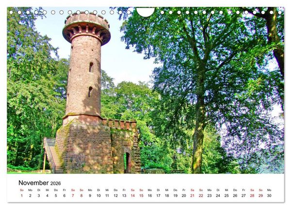 Produktbild: Heidelberg - Heiligenberg und Philosophenweg (Wandkalender 2026 DIN A4 quer), CALVENDO Monatskalender