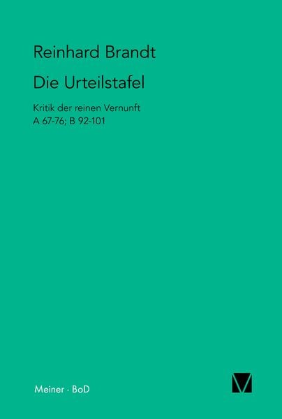 Produktbild: Die Urteilstafel