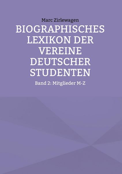 Produktbild: Biographisches Lexikon der Vereine Deutscher Studenten