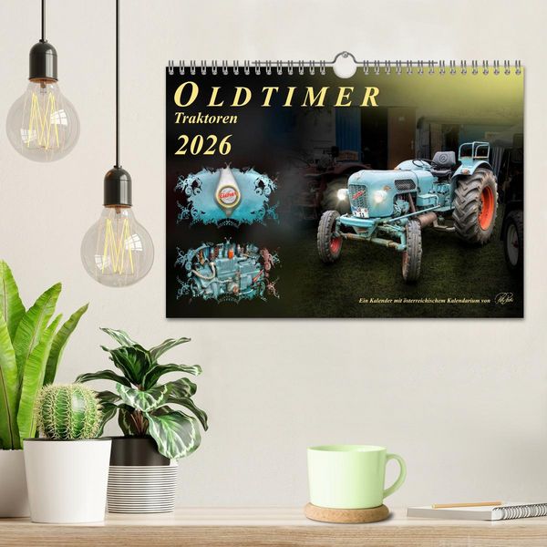 Produktbild: Oldtimer - Traktoren (Wandkalender 2026 DIN A4 quer), CALVENDO Monatskalender