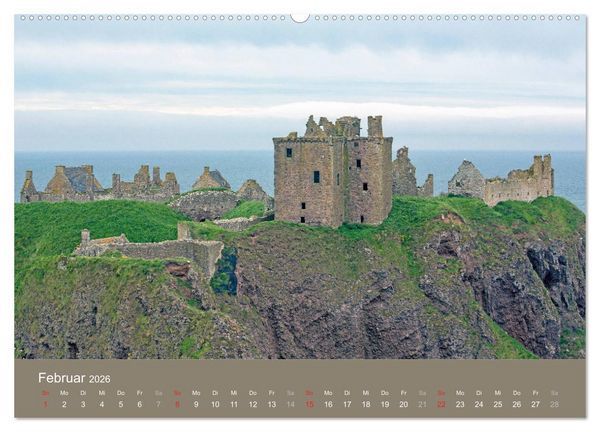 Produktbild: Historisches Schottland (hochwertiger Premium Wandkalender 2026 DIN A2 quer), Kunstdruck in Hochglanz