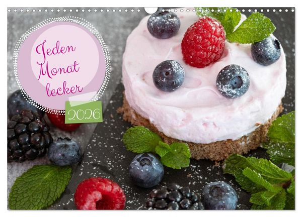 Produktbild: Jeden Monat lecker (Wandkalender 2026 DIN A3 quer), CALVENDO Monatskalender