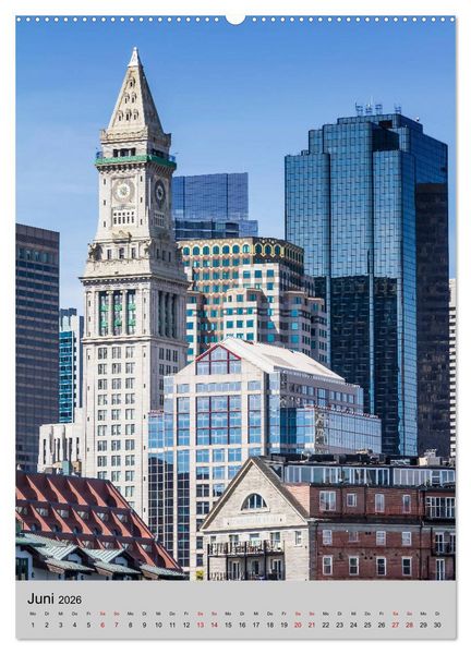 Produktbild: BOSTON Historie und urbane Idylle (Wandkalender 2026 DIN A2 hoch), CALVENDO Monatskalender