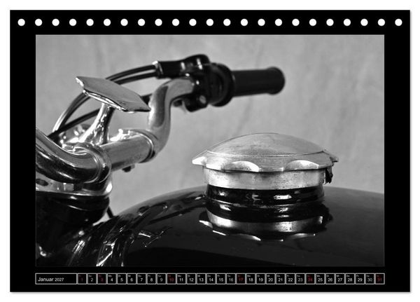 Produktbild: BMW R69S in schwarzweiss (Tischkalender 2027 DIN A5 quer), CALVENDO Monatskalender