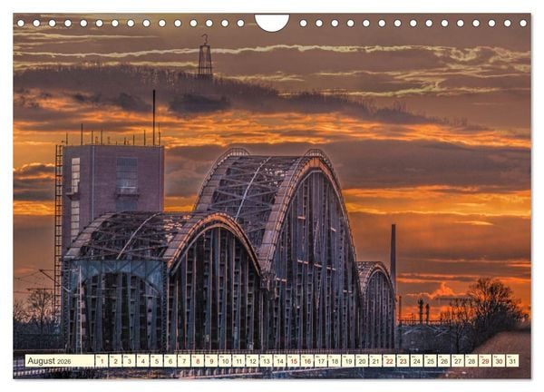 Produktbild: Duisburg - Br&uuml;cken &uuml;ber Br&uuml;cken (Wandkalender 2026 DIN A4 quer), CALVENDO Monatskalender