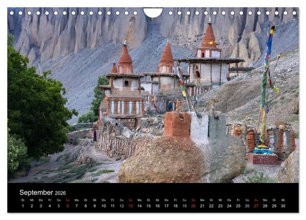 Produktbild: Buddhistische Ch&ouml;rten im Himalaya (Wandkalender 2026 DIN A4 quer), CALVENDO Monatskalender