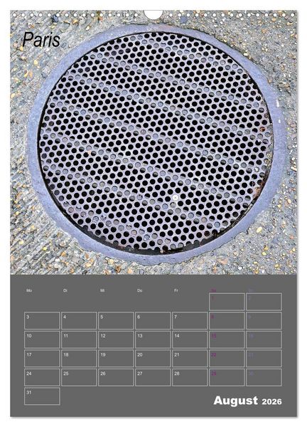 Produktbild: Faszination Kanaldeckel (Wandkalender 2026 DIN A3 hoch), CALVENDO Monatskalender