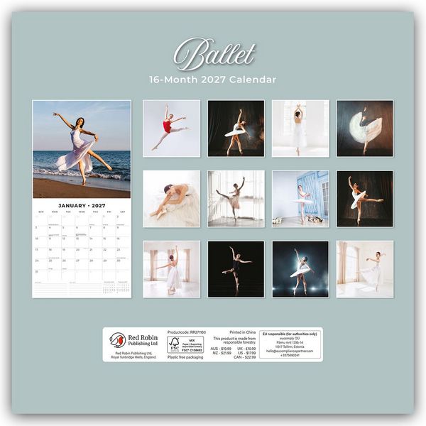 Produktbild: Ballet &ndash; Ballett 2027 &ndash; 16-Monatskalender