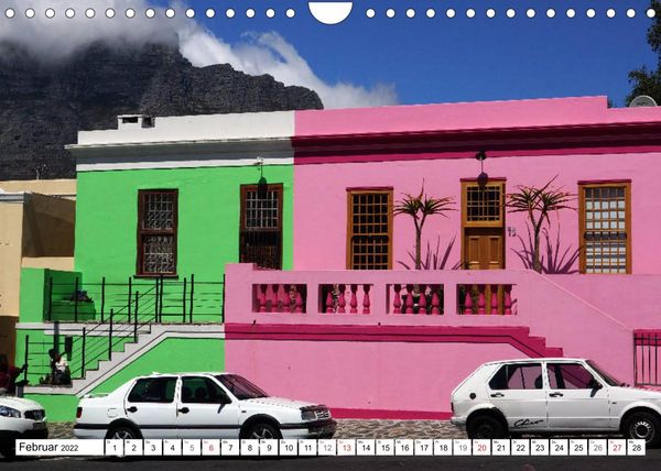 Produktbild: Bo-Kaap - Kapstadt buntestes Stadtviertel (Wandkalender 2022 DIN A4 quer)