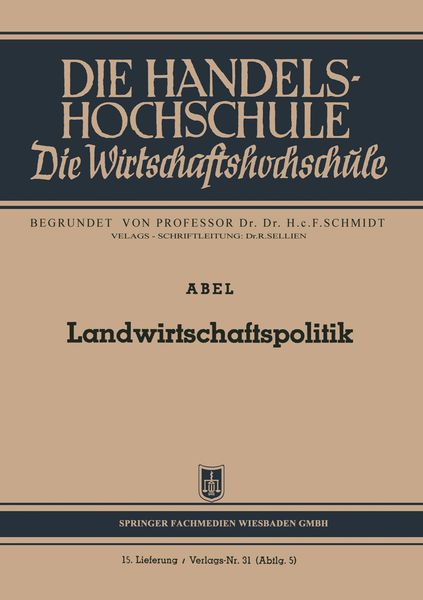 Produktbild: Landwirtschaftspolitik