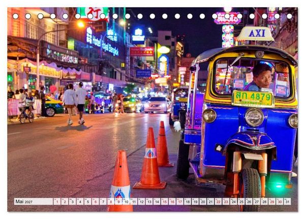 Produktbild: Bangkok und Kuala Lumpur - Megast&auml;dte Asiens (Tischkalender 2027 DIN A5 quer), CALVENDO Monatskalender