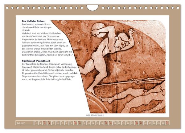 Produktbild: Kurioses im Antiken Olympia (Wandkalender 2027 DIN A4 quer), CALVENDO Monatskalender