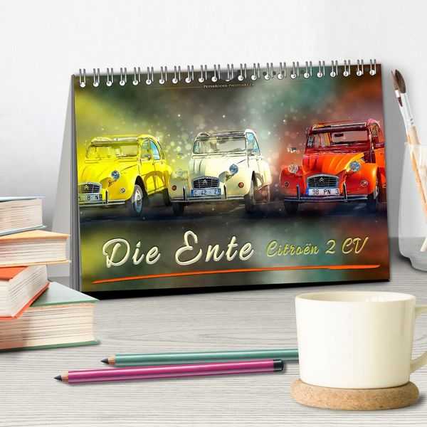 Produktbild: Die Ente - Citro&euml;n 2CV (Tischkalender 2026 DIN A5 quer), CALVENDO Monatskalender