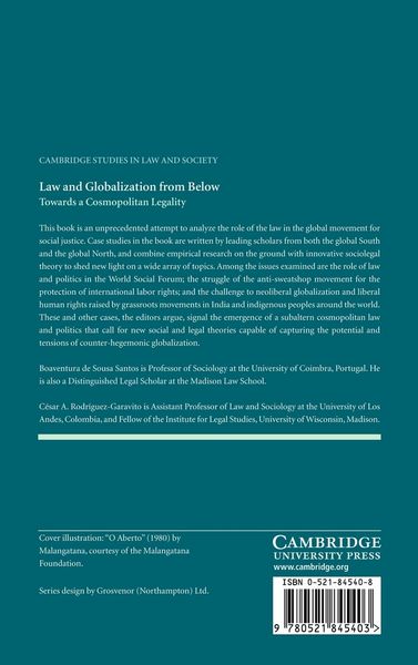 Produktbild: Law and Globalization from Below