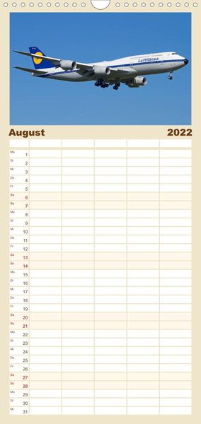 Produktbild: Familienplaner Sch&ouml;nheit der Flugzeuge (Wandkalender 2022 , 21 cm x 45 cm, hoch)