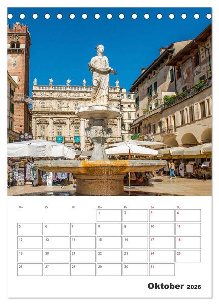 Produktbild: Verona - Reiseplaner (Tischkalender 2026 DIN A5 hoch), CALVENDO Monatskalender