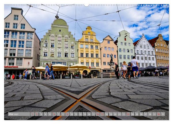 Produktbild: Augsburg und Umgebung (Wandkalender 2027 DIN A2 quer), CALVENDO Monatskalender