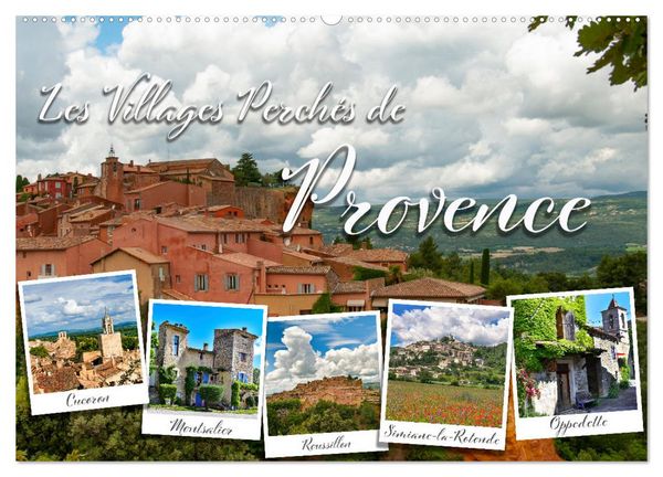 Produktbild: Les villages perch&eacute;s de Provence (Calendrier mural 2026 DIN A2 vertical), CALVENDO calendrier mensuel