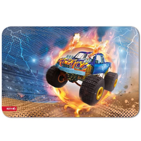 Schreib- und Malunterlage Kunstleder, Monstertruck