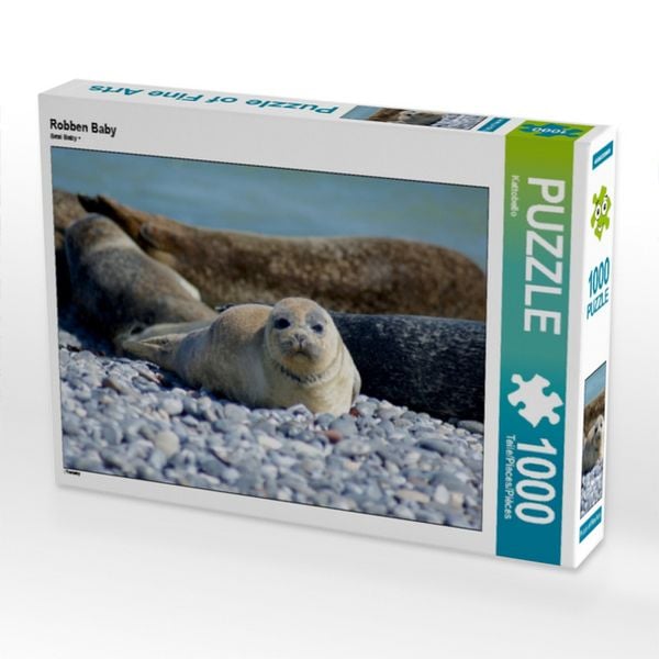 CALVENDO Puzzle Robben Baby | 1000 Teile Lege-Größe 64x48cm Foto-Puzzle für glückliche Stunden
