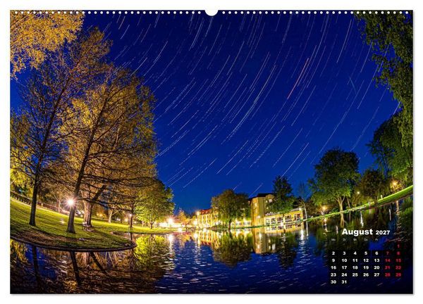 Produktbild: Sternspuren &uuml;ber Bad Hersfeld (hochwertiger Premium Wandkalender 2027 DIN A2 quer), Kunstdruck in Hochglanz