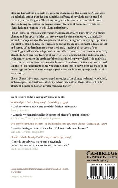 Produktbild: Climate Change in Prehistory