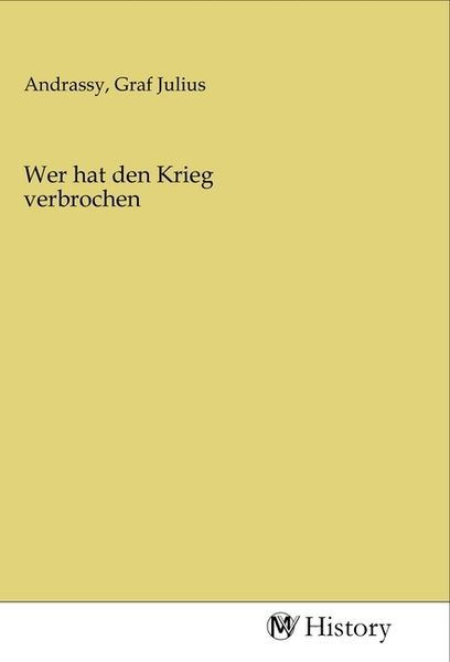 Produktbild: Wer hat den Krieg verbrochen
