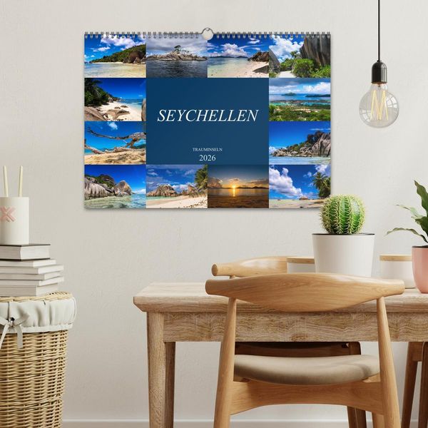 Produktbild: Trauminseln Seychellen (Wandkalender 2026 DIN A3 quer), CALVENDO Monatskalender