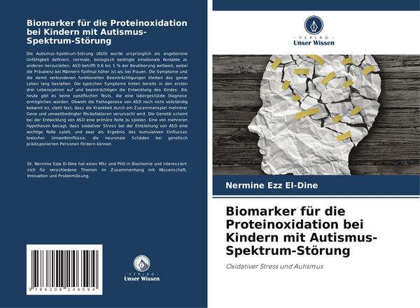 Produktbild: Biomarker f&uuml;r die Proteinoxidation bei Kindern mit Autismus-Spektrum-St&ouml;rung