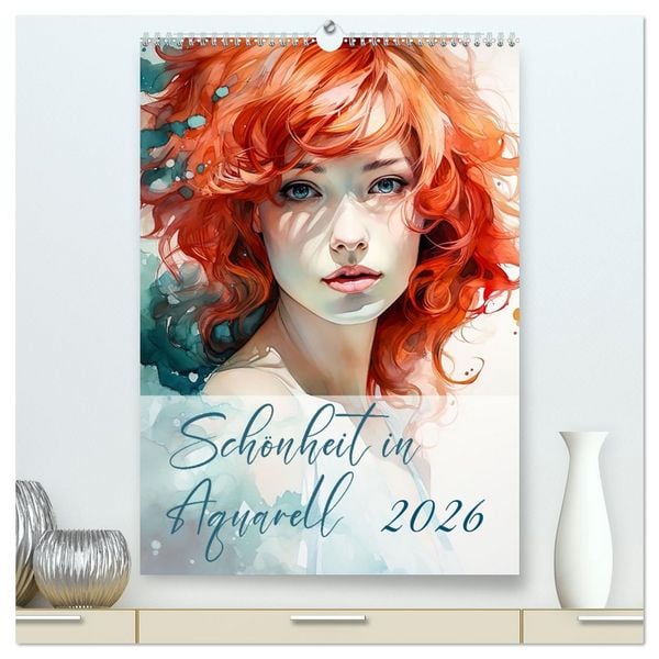 Produktbild: Sch&ouml;nheit in Aquarell (hochwertiger Premium Wandkalender 2026 DIN A2 hoch), Kunstdruck in Hochglanz