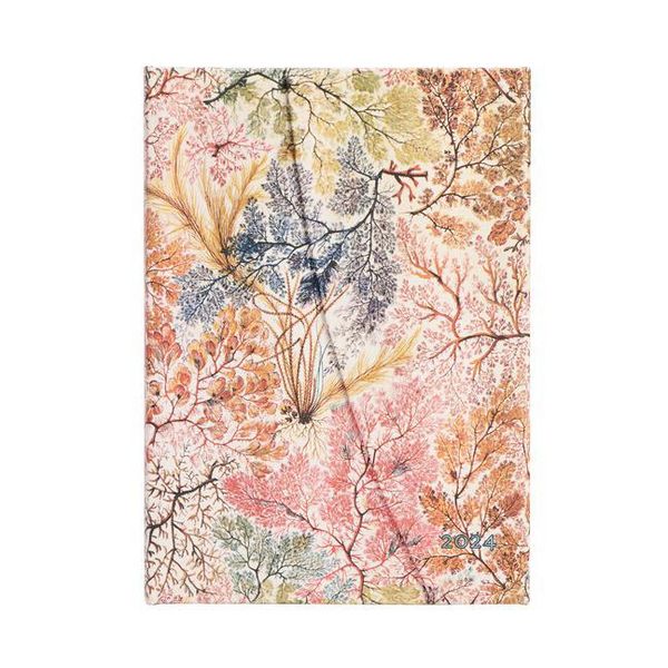 Produktbild: Paperblanks 2024 Anemone William Kilburn 12-Month MIDI Horiz