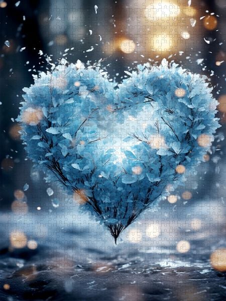 Produktbild: CALVENDO Puzzle Eis-Herz | 2000 Teile Lege-Gr&ouml;&szlig;e 90x67cm Foto-Puzzle f&uuml;r gl&uuml;ckliche Stunden
