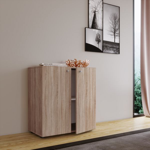 Produktbild: Holz Kommode Sideboard Anrichte Vandol 1 Dreht&uuml;ren
