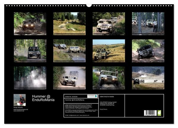 Produktbild: Hummer @ EnduRoMania (Wandkalender 2026 DIN A2 quer), CALVENDO Monatskalender