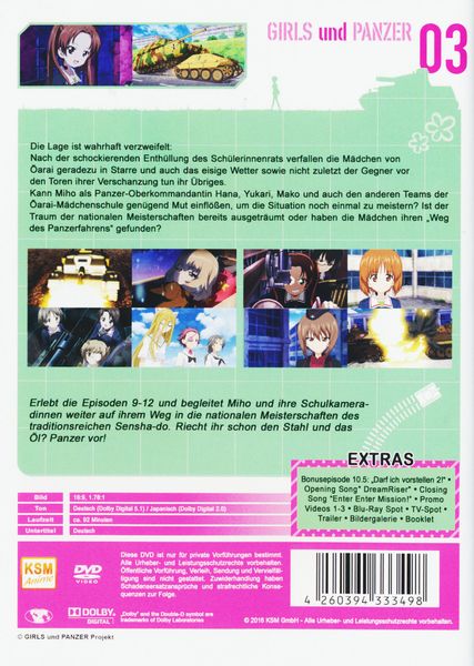 Produktbild: Girls & Panzer Vol. 3 - Episoden 09-12