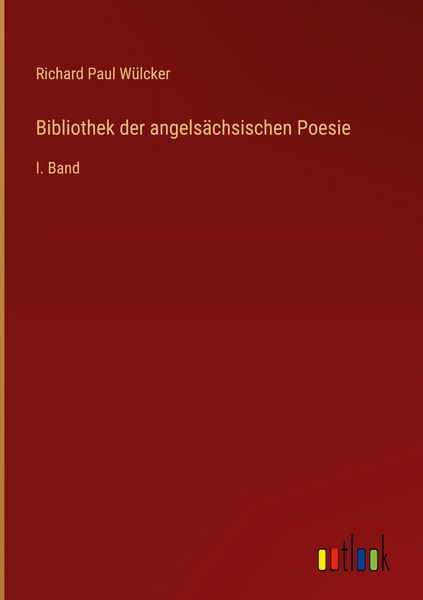 Produktbild: Bibliothek der angels&auml;chsischen Poesie
