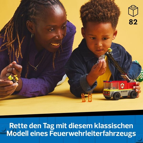 Produktbild: LEGO City Feuerwehrleiterfahrzeug - Feuerwehrauto Spielzeug 60463