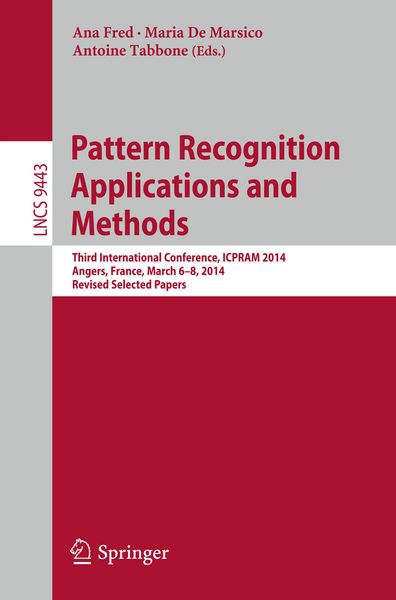 Produktbild: Pattern Recognition Applications and Methods