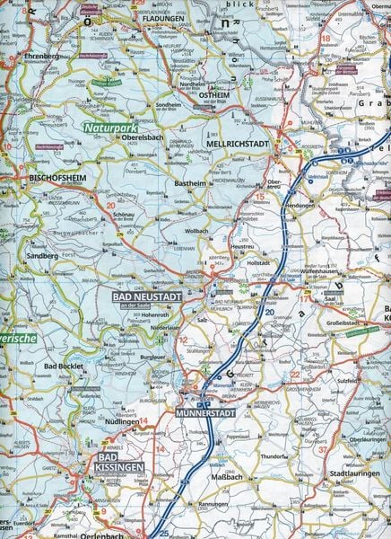 Produktbild: ADAC Regionalkarte 12 N&uuml;rnberg, W&uuml;rzburg, Fulda, Heilbronn 1:150.000