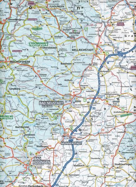 Produktbild: ADAC Regionalkarte Blatt 12 Nürnberg, Würzburg, Fulda, Heilbronn 1:150 000