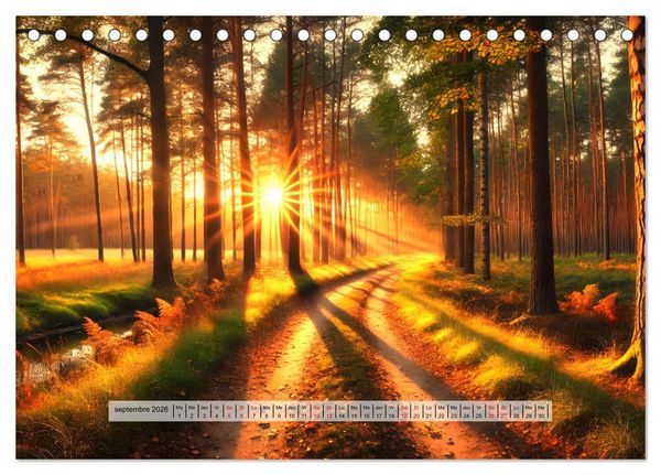 Produktbild: Trouver sa voie - Des paysages qui font r&ecirc;ver (Calendrier de bureau 2026 DIN A5 vertical), CALVENDO calendrier mensuel