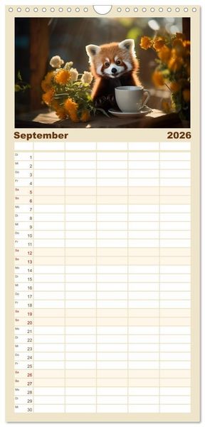Produktbild: Familienplaner 2026 - Heute ist mein Tag mit 5 Spalten (Wandkalender, 21 x 45 cm) CALVENDO