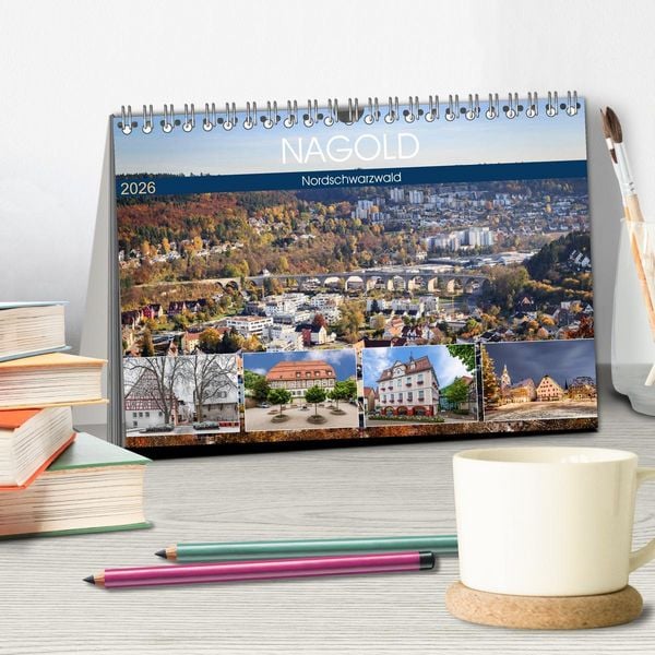 Produktbild: Nagold (Tischkalender 2026 DIN A5 quer), CALVENDO Monatskalender