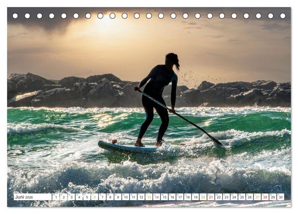 Produktbild: Stand-Up-Paddling SUP (Tischkalender 2026 DIN A5 quer), CALVENDO Monatskalender