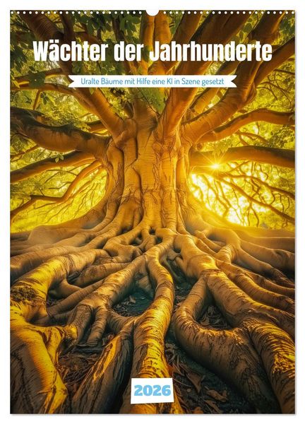 Wächter der Jahrhunderte (Wandkalender 2026 DIN A2 hoch), CALVENDO Monatskalender