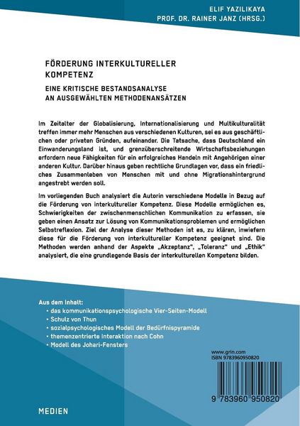 Produktbild: F&ouml;rderung interkultureller Kompetenz. Eine kritische Bestandsanalyse an ausgew&auml;hlten Methodenans&auml;tzen