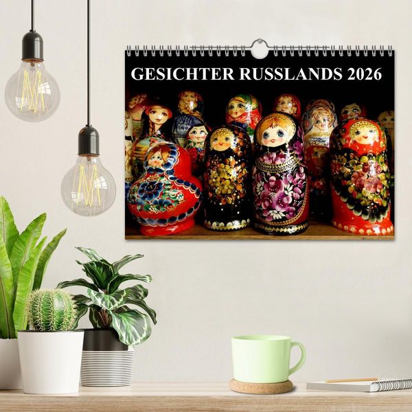 Produktbild: GESICHTER RUSSLANDS 2026 (Wandkalender 2026 DIN A4 quer), CALVENDO Monatskalender