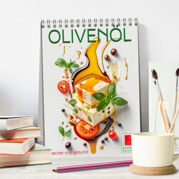 Produktbild: Oliven&ouml;l lecker und gesund (Tischkalender 2026 DIN A5 hoch), CALVENDO Monatskalender