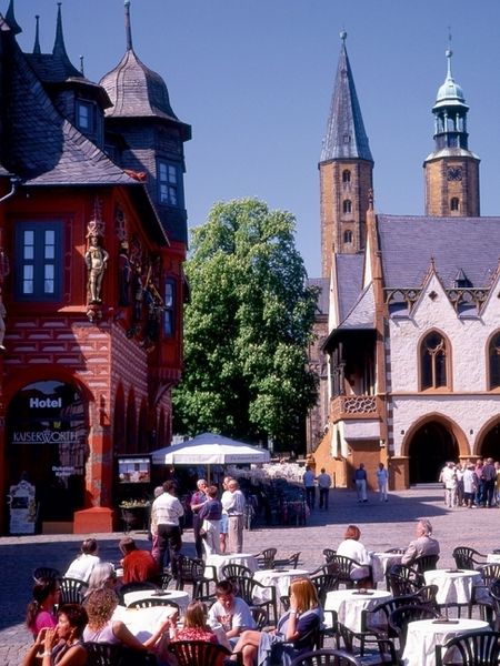 Produktbild: CALVENDO Puzzle Markplatz Goslar mit Rathaus und Kaiser Worth | 1000 Teile Lege-Gr&ouml;&szlig;e 64x48cm Foto-Puzzle f&uuml;r gl&uuml;ckliche Stunden